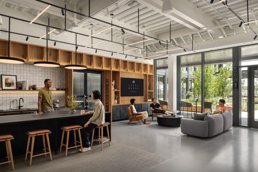 Industrial office interior in Denver