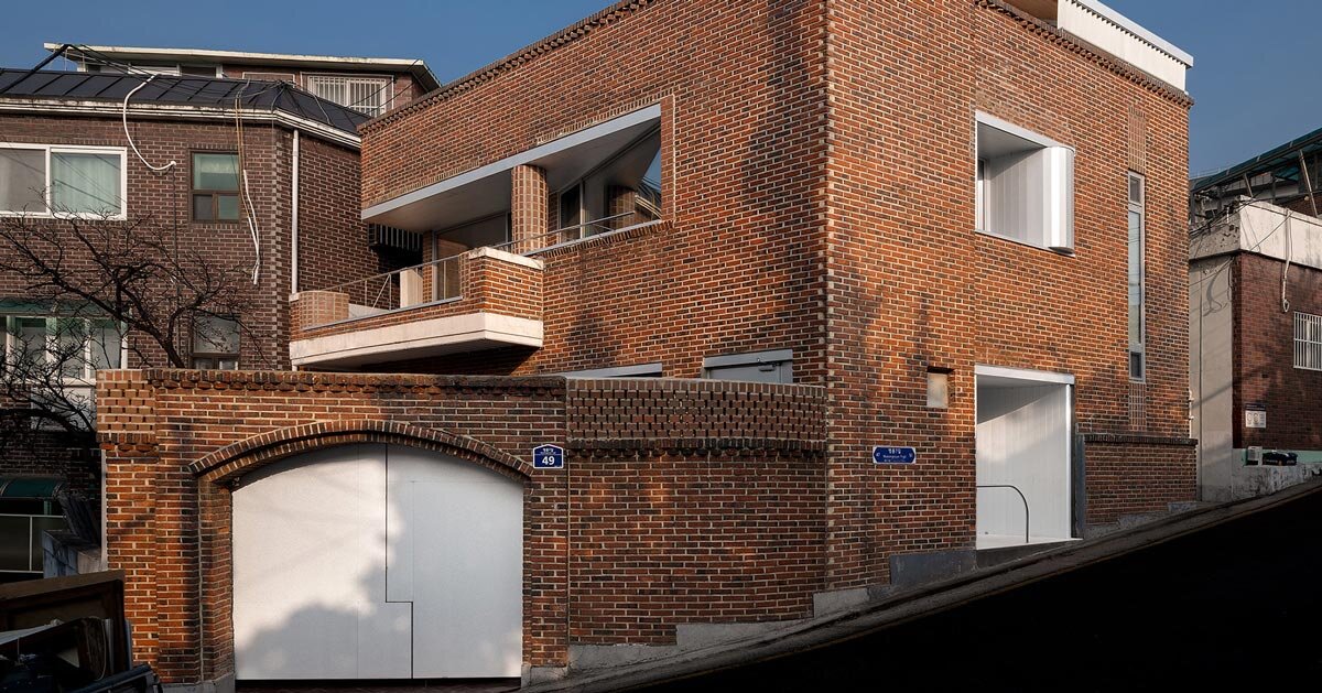 red brick and zinc reshape a 1970s house in seoul