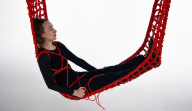 suspended hugging hammock simulates human embrace