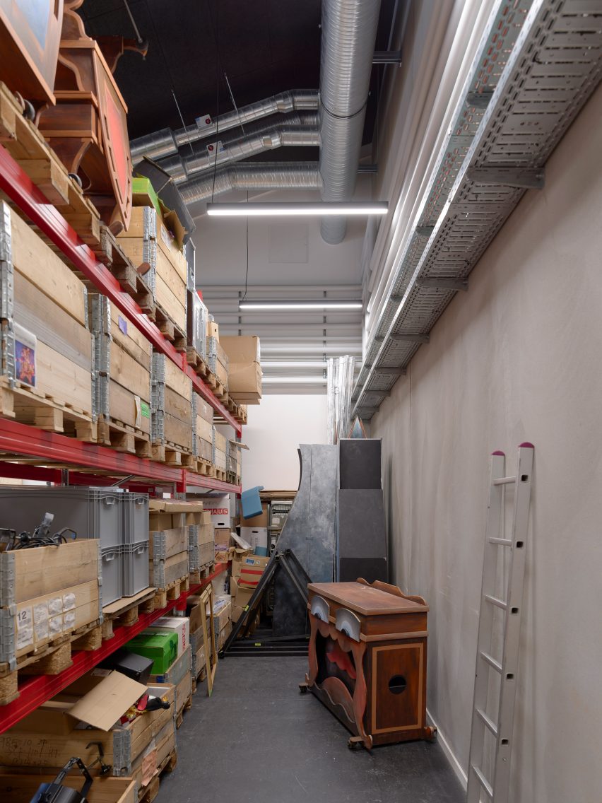 Back of house space at Ishøj Theatre