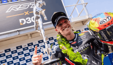 Davey Todd, 2025 Isle of Man TT, Superbike TT podium. Credit: Isle of Man TT.