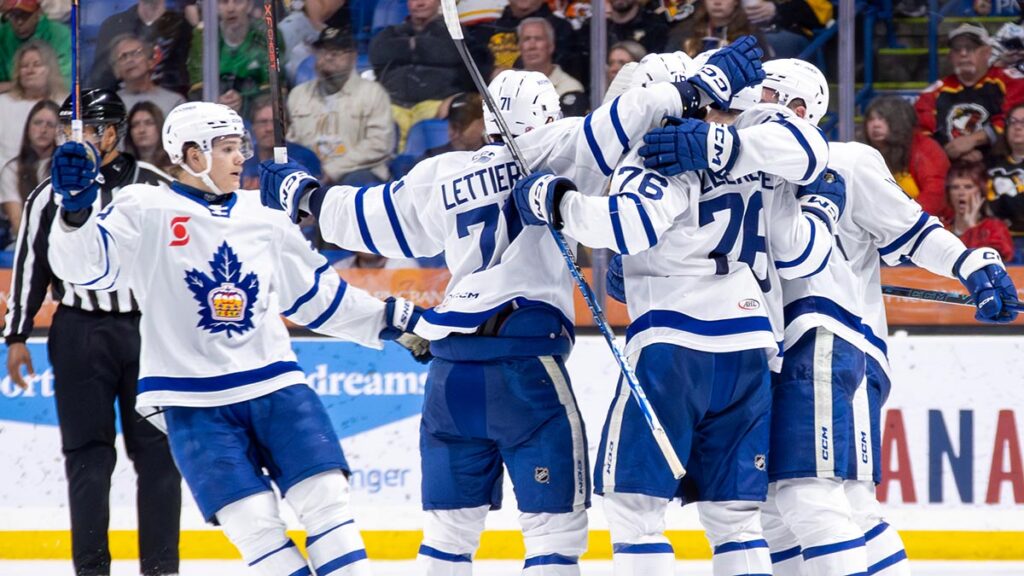 Marlies strike late to take down Penguins in Game 1 | TheAHL.com