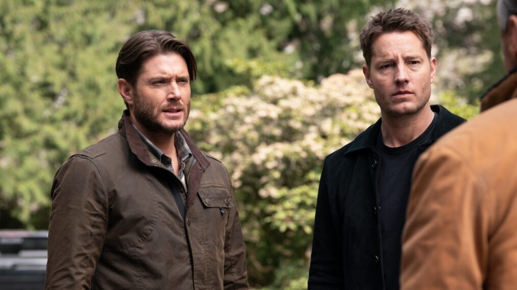 Jensen Ackles as Russell Shaw and Justin Hartley as Colter Shaw — 'Tracker' Season 3 Episode 21 