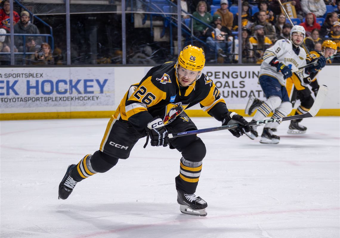 Bad luck prevented Tristan Broz from ascending to Pittsburgh. He’s taking it out on the AHL.