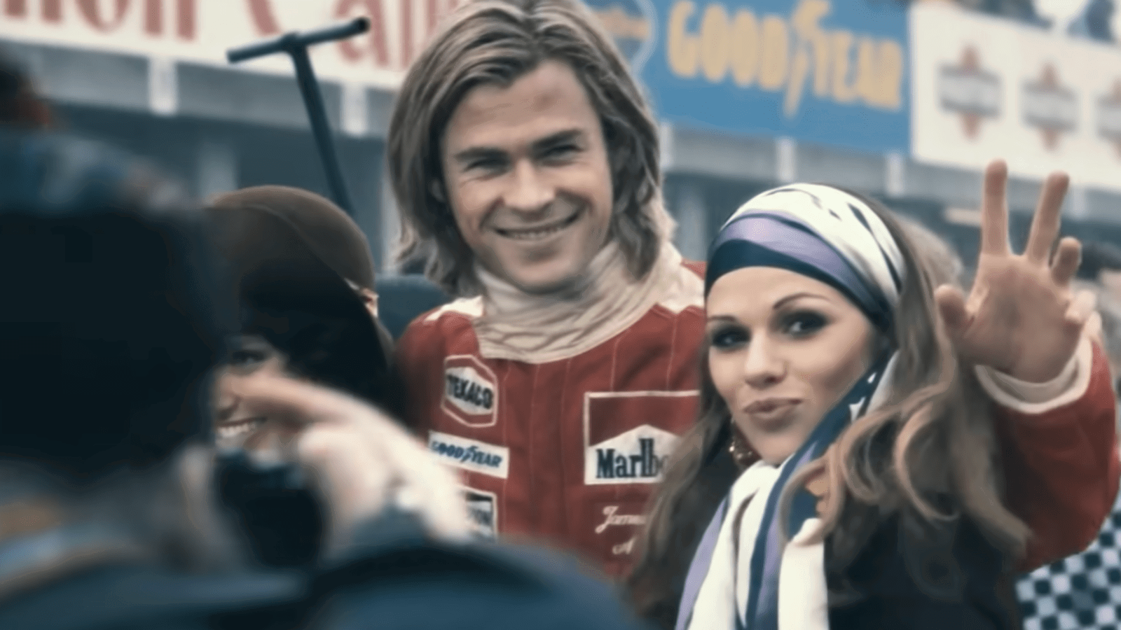 Chris Hemsworth as James Hunt in Rush