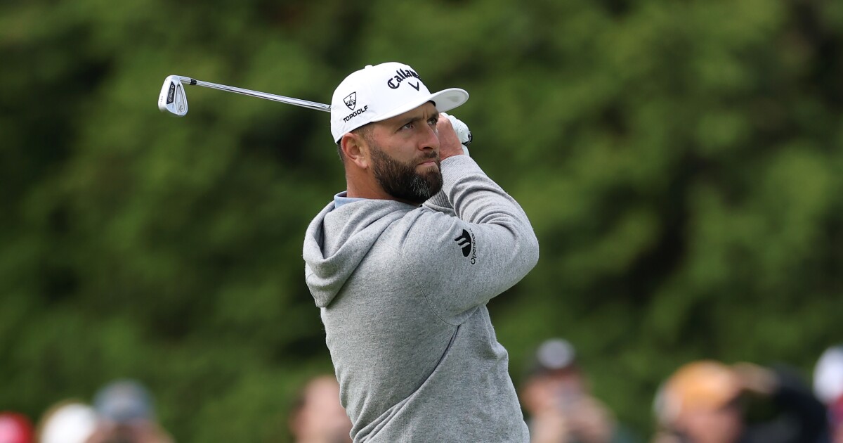 Jon Rahm Holes Out for Eagle at Aronimink