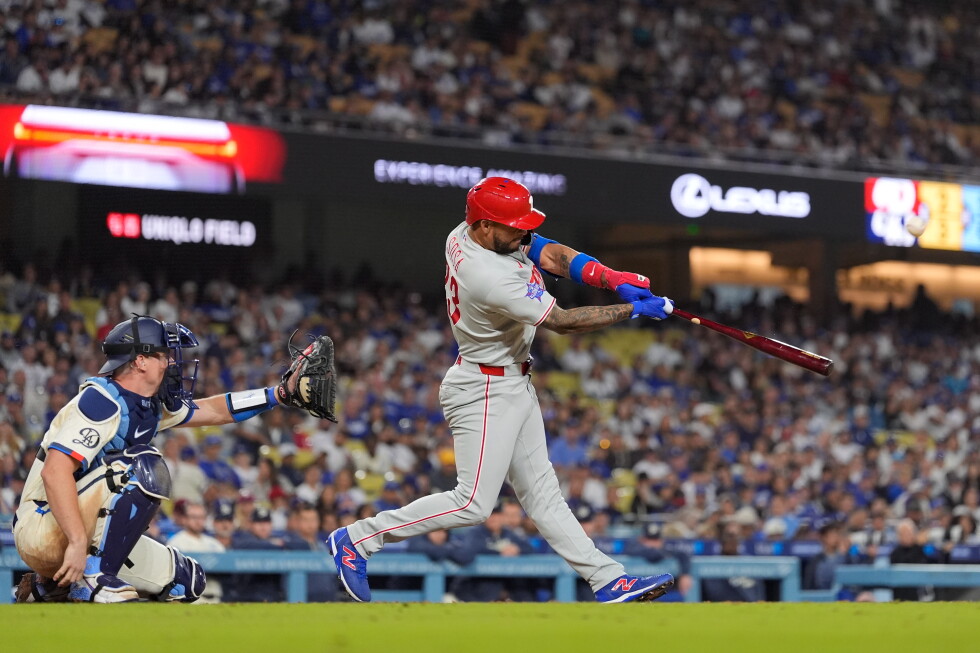 Phillies rally past the Dodgers 4-3 on Edmundo Sosa's homer in 8th