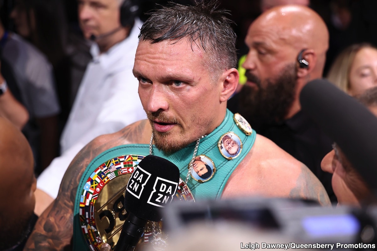 Oleksandr Usyk Manager Calls David Benavidez “Interesting Option”