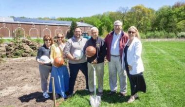 Ground Broken On Basketball Courts At Newtown Community Center – The Newtown Bee