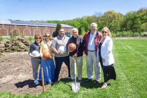 Ground Broken On Basketball Courts At Newtown Community Center – The Newtown Bee