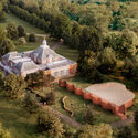 Serpentine Pavilion 2026 "a serpentine," designed by Isabel Abascal and Alessandro Arienzo, LANZA atelier. Design render, aerial view. Image © LANZA atelier, Courtesy of Serpentine Venice Biennale 2027's "Do Architecture" and an Earth-Built Cinema in Ghana: This Week’s Review - Image 3 of 14