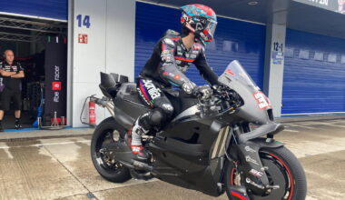 Lorenzo Savadori tests Aprilia's 2027 MotoGP bike at Jerez