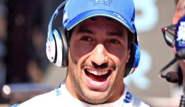 Ricciardo in the paddock