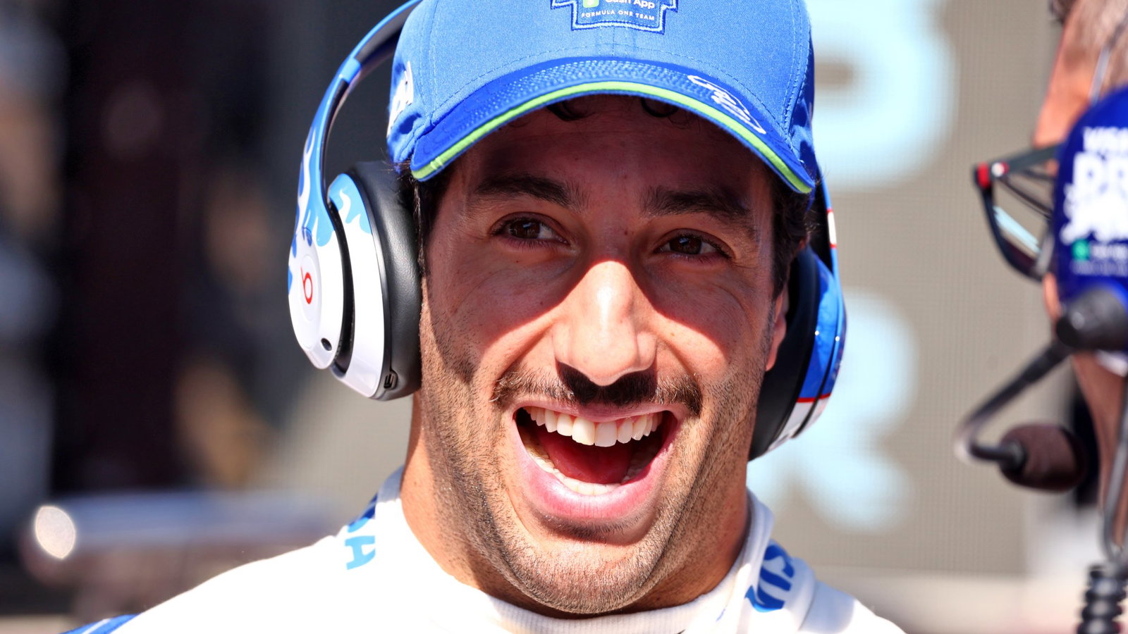 Ricciardo in the paddock
