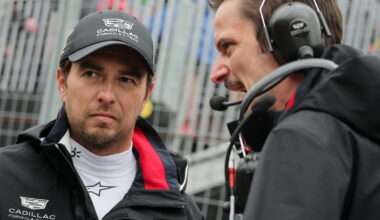 Perez on the Canadian GP grid