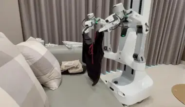 For now, the 1.6m-tall robot fitted on a wheeled base with two mechanical arms would only perform simple tasks and operate in the living area.