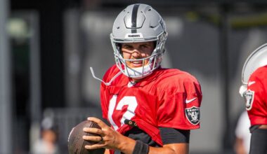 Raiders HC Kubiak Impressed With QB Aidan O'Connell