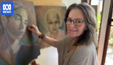 Art 'like medicine' for accountant turned painter after brain injury