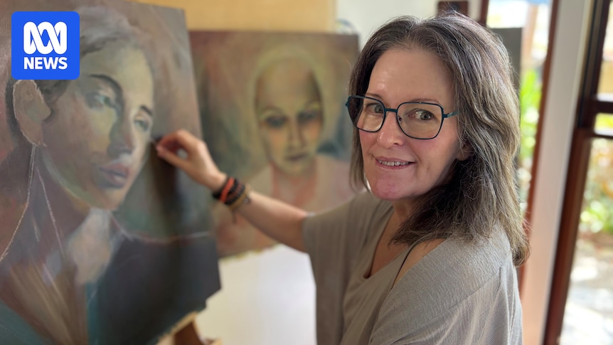 Art 'like medicine' for accountant turned painter after brain injury