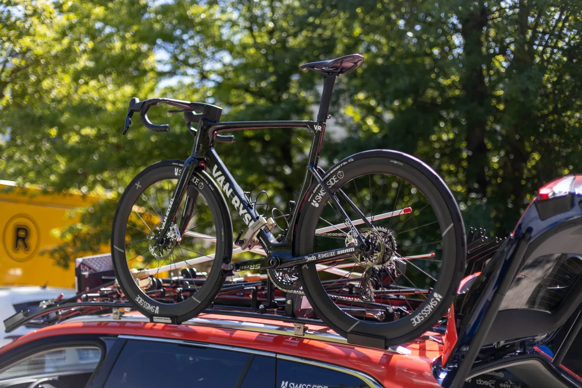 Paul Seixas' Van Rysel prototype bike at the Tour Auvergne-Rhône-Alpes