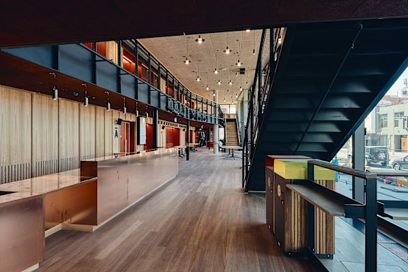 “People bump into each other on staircases and escalators. You’re kind of designing interaction and cross-pollination into the building.”