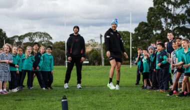 Bombers connect with young fans across north-west Melbourne