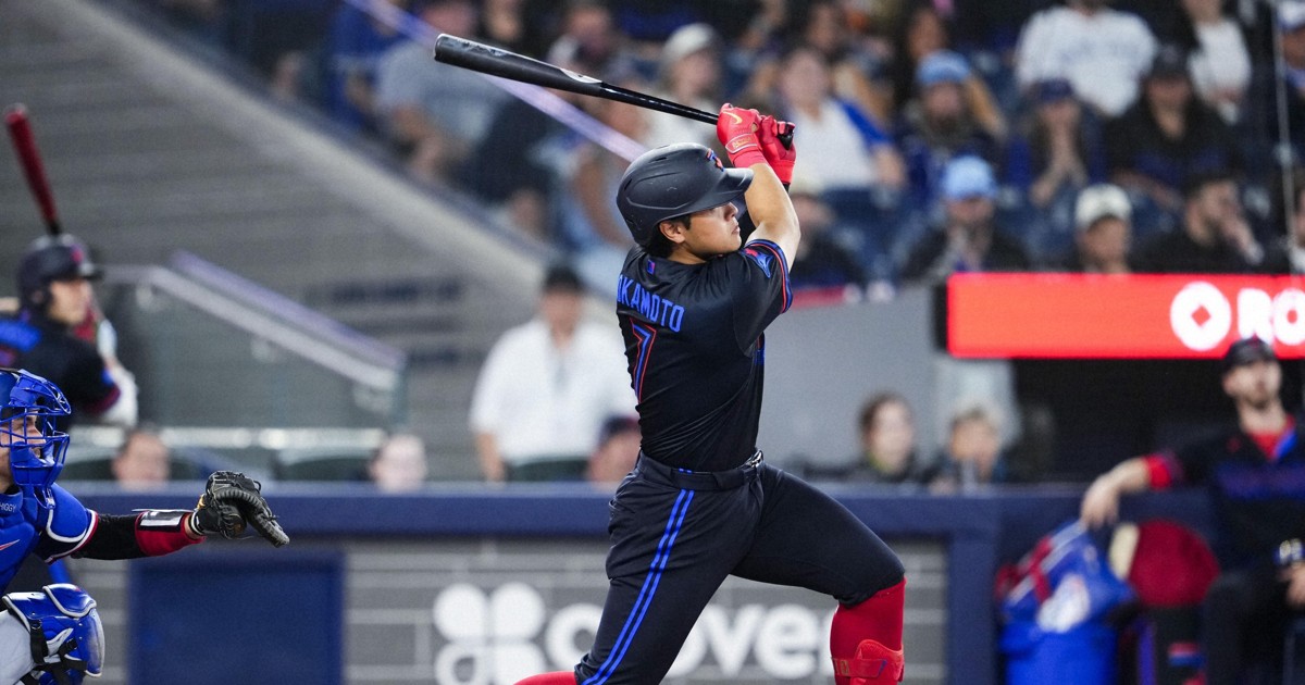 Baseball: Okamoto hits 19th home run for Blue Jays in loss to Rangers
