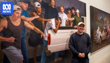 Abdul Abdullah reflects on fraught legacy of Cronulla riots in triptych for Sydney Biennale
