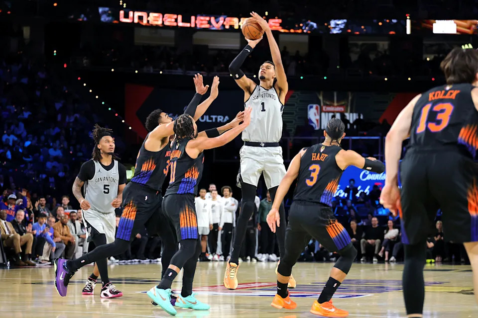Will Victor Wembanyama rise above them all? (Photo by Ethan Miller/Getty Images)