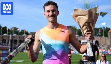 Australia's Kurtis Marschall defeats Armand Duplantis in men's pole vault at Stockholm Diamond League