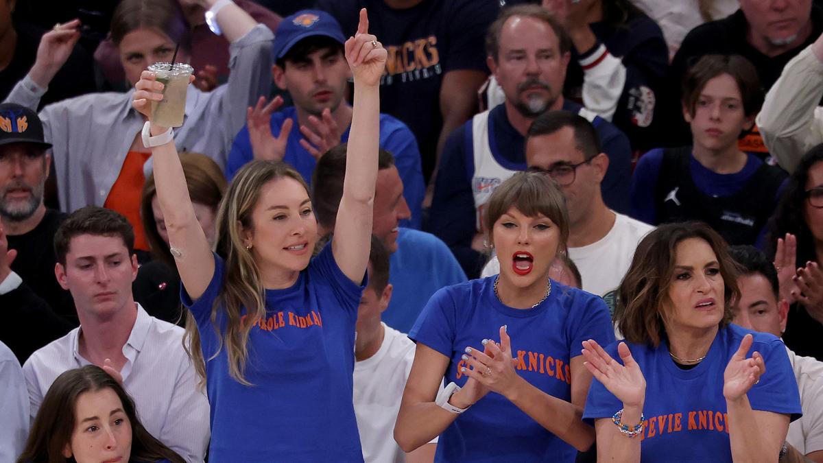 NBA Finals Game Four: Taylor Swift leads star-studded celebrity row as Knicks beat Spurs in New York