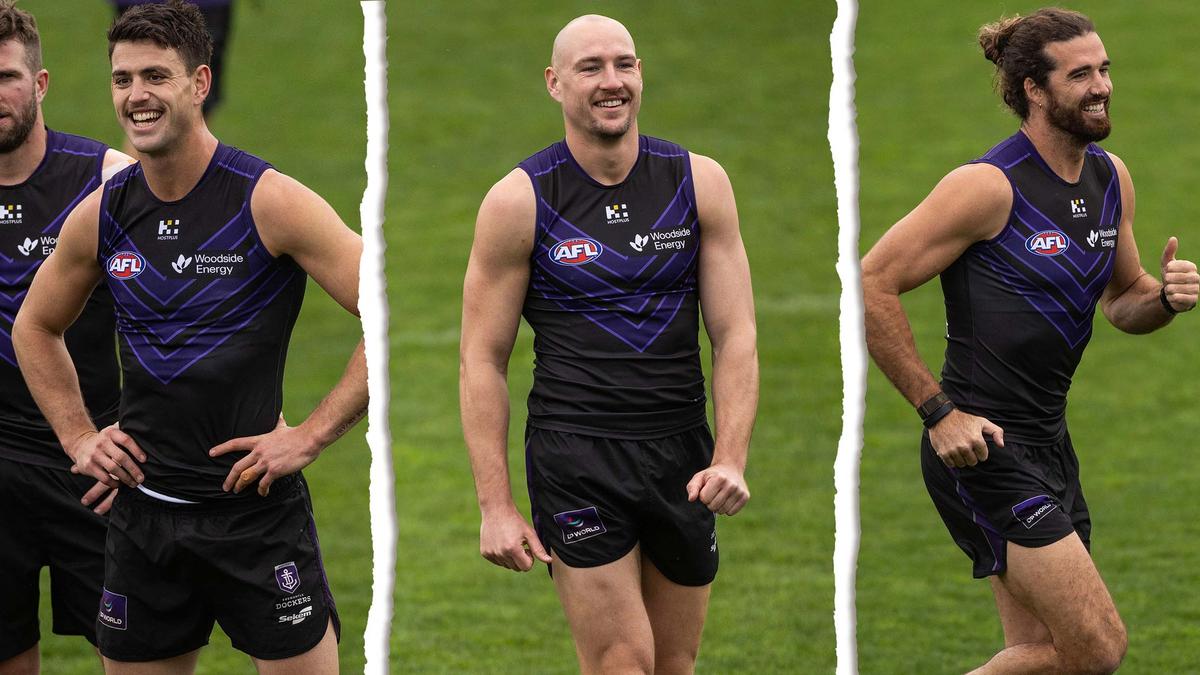 Fremantle Dockers stars Caleb Serong, Brennan Cox and Matthew Johnson all pushing to return against Geelong