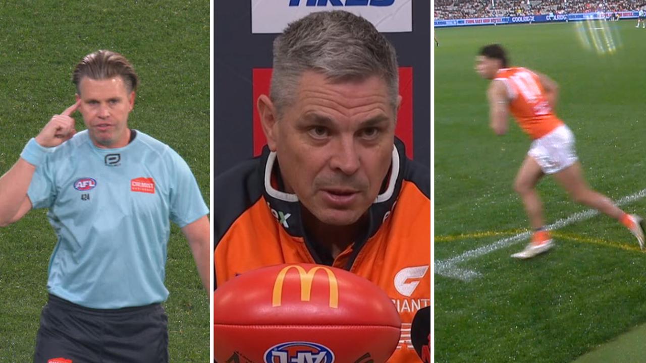 AFL news 2026: Adam Kingsley press conference video after GWS Giants loss to Hawthorn, addresses Finn Callaghan interchange infringement