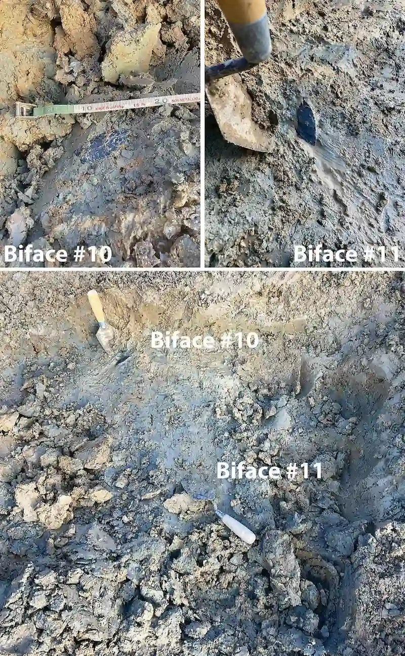 11 prehistoric bifaces never used Ohio