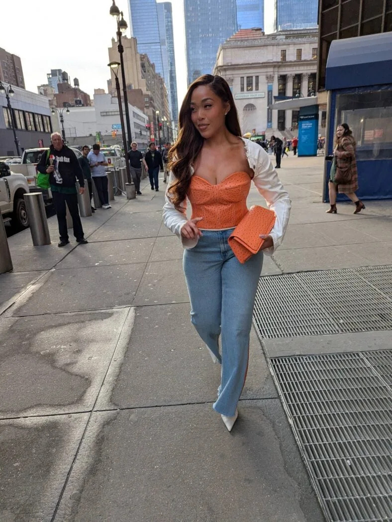 Jordyn Woods is seen arriving at Madison Square Garden