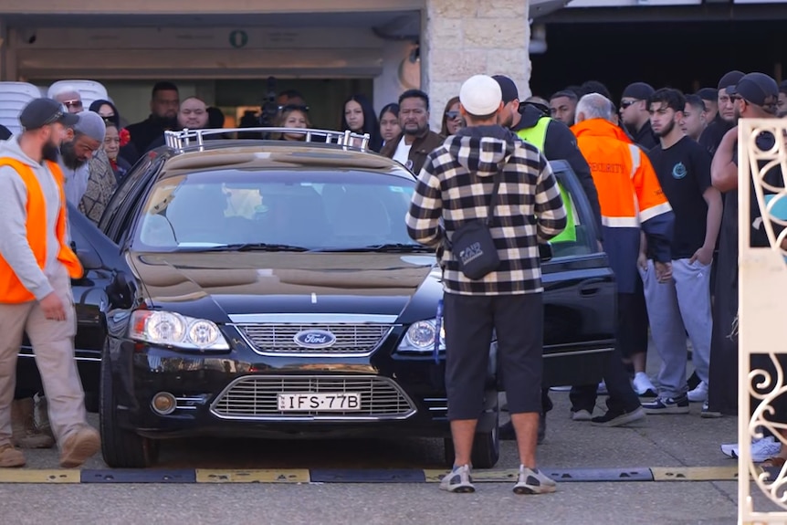 Mourners at Lakemba Mosque