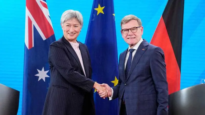 Penny Wong strengthens Australia-Germany security partnership as Middle East tensions escalate