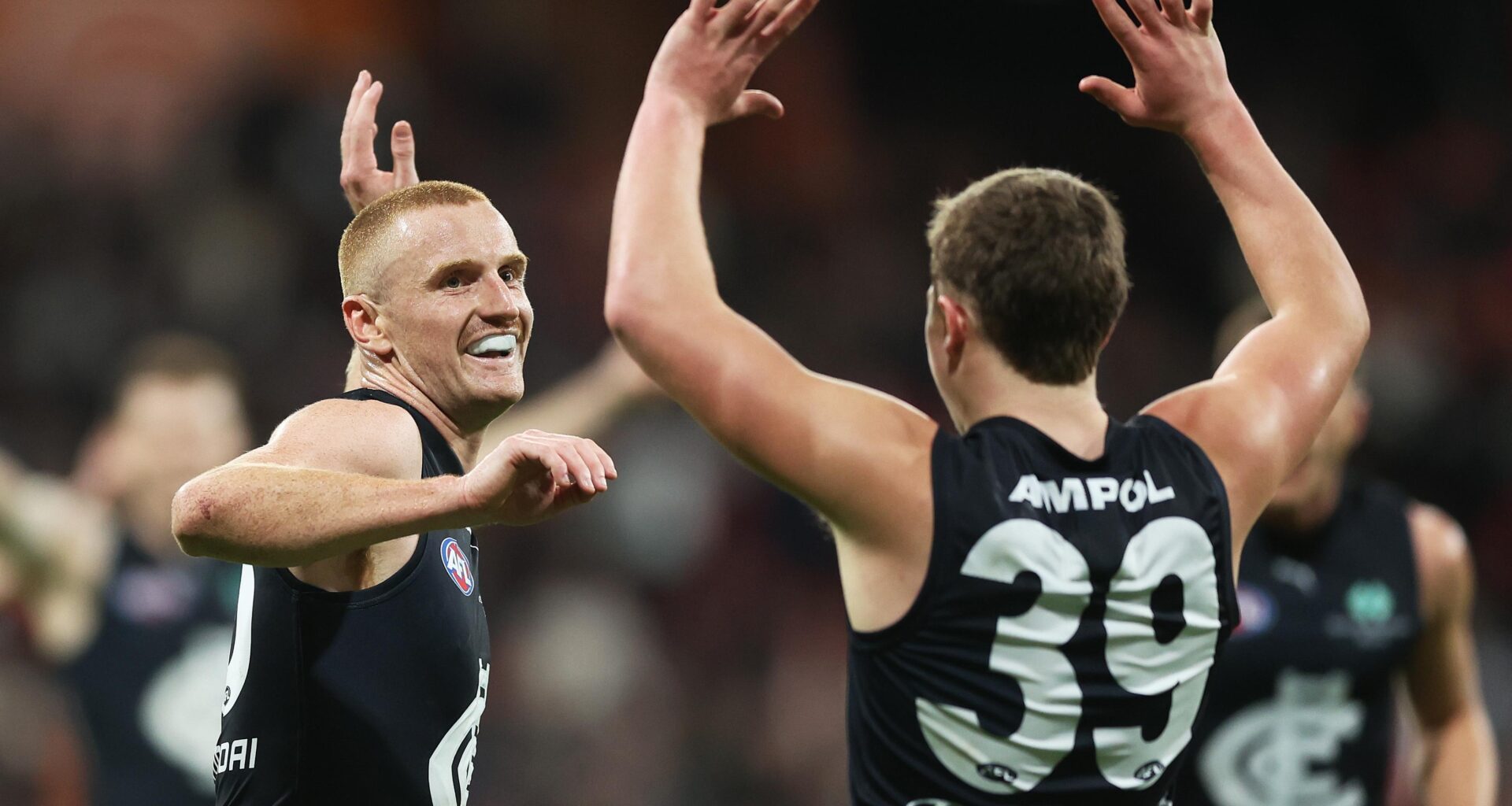 It's a Blue tsunami: Carlton downs Giants to keep riding wave of wins