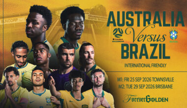 CommBank Socceroos to face five-time World Champions Brazil