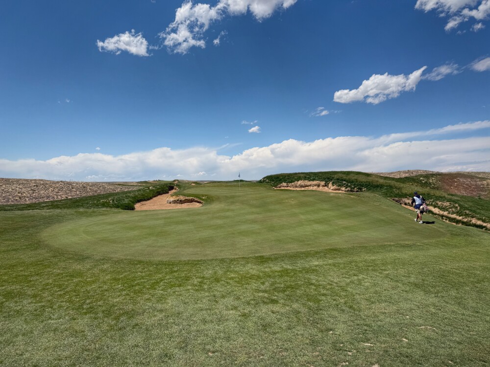 Rodeo Dunes golf course, hole 17, view of green