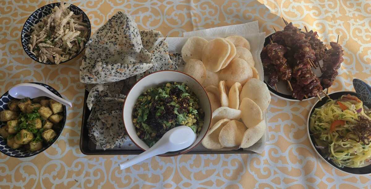 A Vietnamese bar spread.