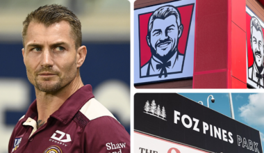 NRL news 2026 | Kieran Foran’s ‘Fozball’ takes over Sydney’s northern beaches, KFC sign stunt, 4Pines Park