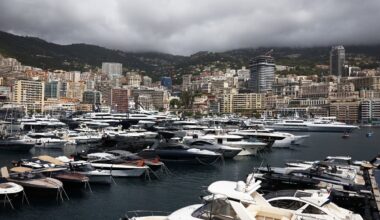 Audi F1 car and rare Koenigsegg hypercar craned onto $75million superyacht ahead of Monaco GP
