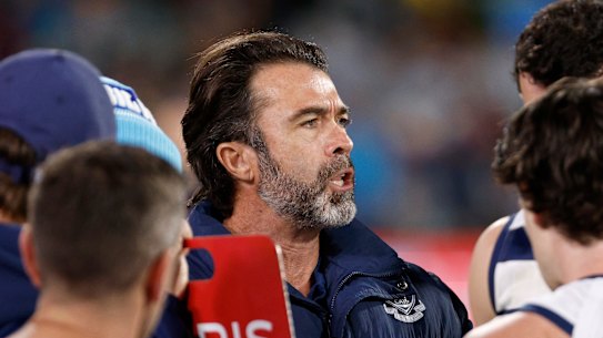 Two-time Cats premiership coach Chris Scott.