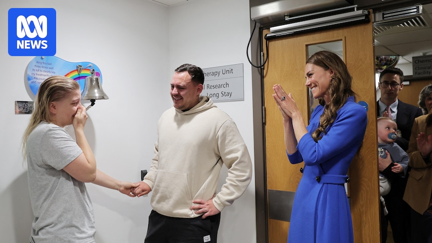 In pictures: Princess Catherine shares emotional moment with cancer patient