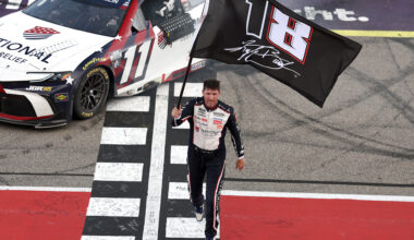 NASCAR news: Denny Hamlin's beautiful Kyle Busch tribute after 63rd win