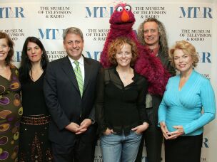 In this 2006 photo, Nadine Zylstra stands on the left, with filmmaker Linda Goldstein Knowlton, President and CEO of the Sesame Workshop Gary Knell, filmmaker Linda Hawkins Costigan, puppeteer Marty Robinson and President and CEO of the Museum of Television & Radio Pat Mitchell at the premiere of