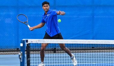 Korwar '27 earns 2026 men's tennis all-America honors for singles play