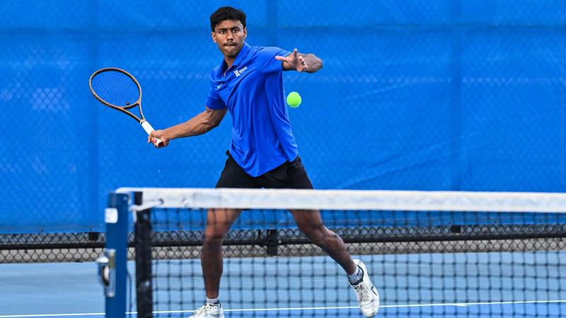 Korwar '27 earns 2026 men's tennis all-America honors for singles play