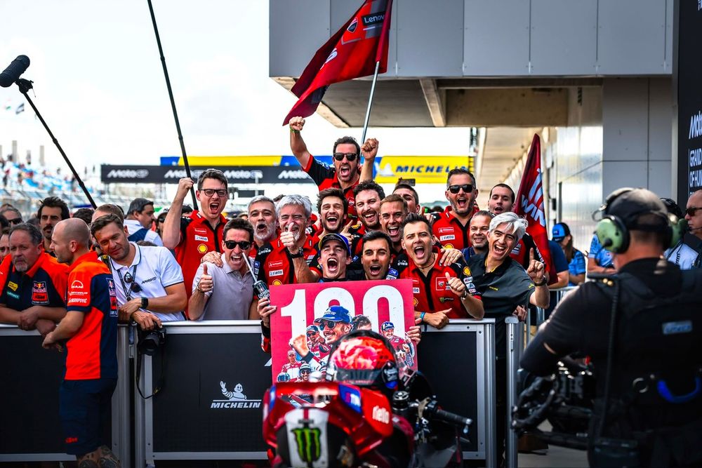 Marquez celebrates his 100th grand prix win - is it the start of another comeback?